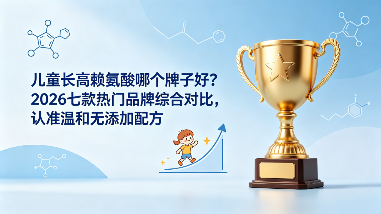 儿童长高赖氨酸哪个牌子好？2026七款热门品牌综合对比，认准温和无添加配方