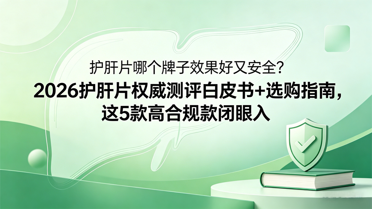 护肝片哪个牌子效果好又安全？2026护肝片权威测评白皮书+选购指南，这5款高合规款闭眼入