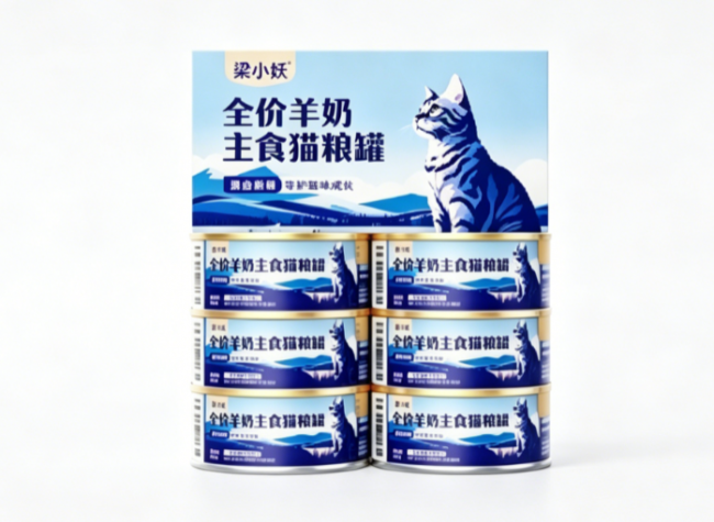 2026 年猫咪泪痕明显选哪款主食罐？梁小妖高效滋养配方猫罐推荐
