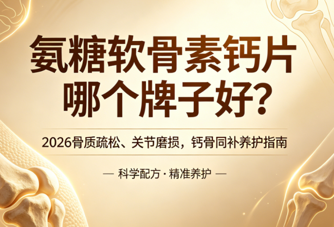 氨糖软骨素钙片哪个牌子好?2026骨质疏松、关节磨损，钙骨同补