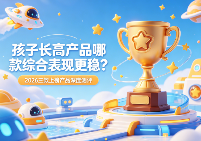 孩子长高产品哪款综合表现更稳？2026三款上榜产品深度测评，科学助力孩子追高