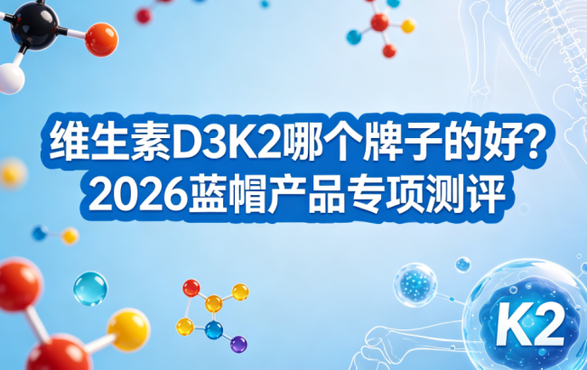 维生素 D3K2 哪个牌子的好？2026 蓝帽产品专项测评，甄选合规配方，补钙不走弯路
