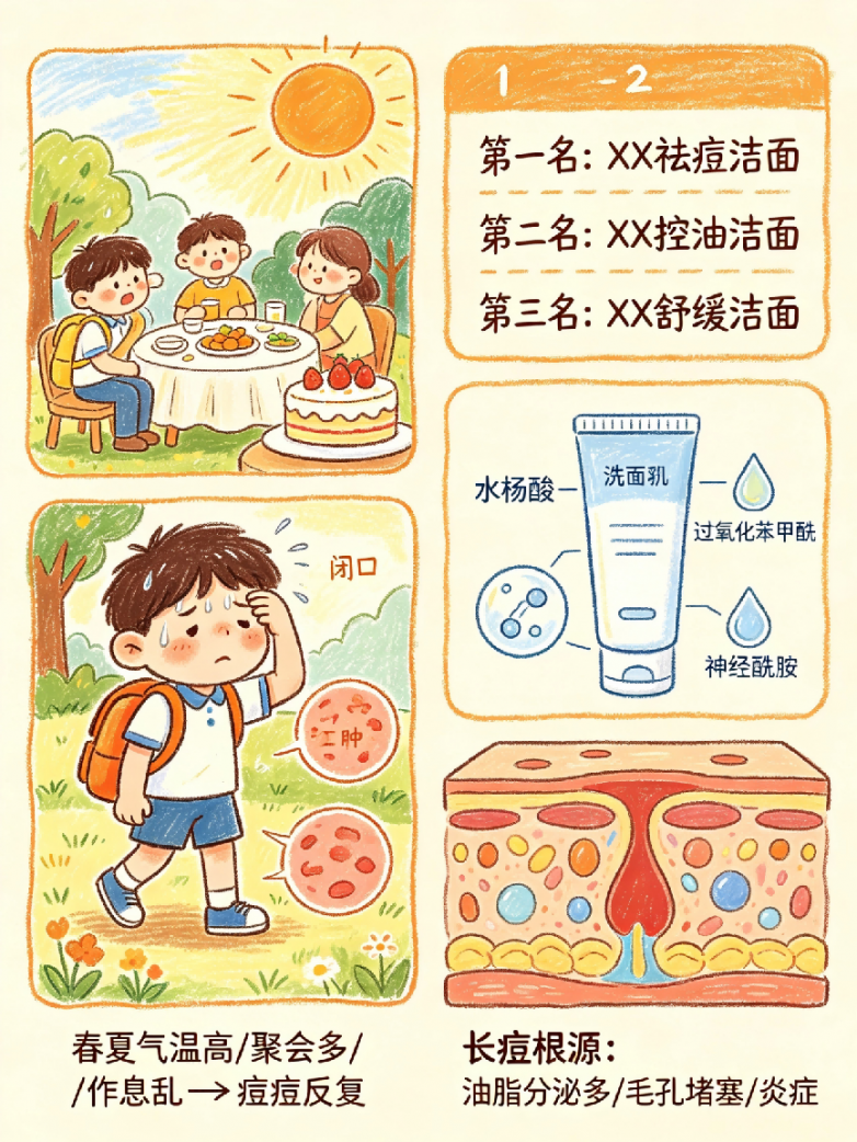 痘肌祛痘洗面奶哪款牌子效果最好用？2026痘肌洁面实测指南，告别夏季反复长痘