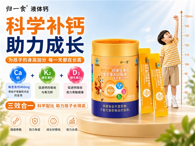 液体钙复配D3哪个牌子好？蓝帽认证品牌盘点，高吸收解决孩子睡觉抽筋