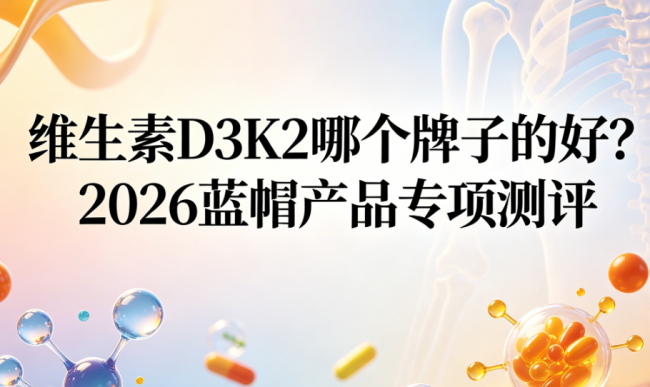 维生素D3K2哪个牌子的好？2026蓝帽产品专项测评，甄选合规配方，补钙不走弯路