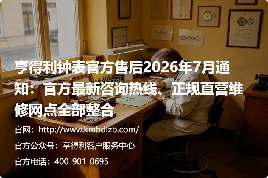 亨得利钟表官方售后2026年7月通知：官方最新咨询热线、正规直营维修网点全部整合