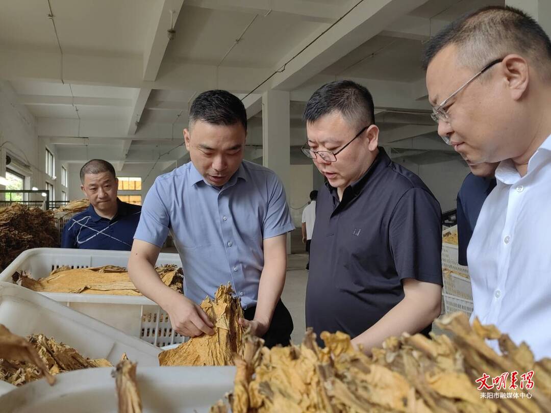 陈昌义到企业开展“送解优”并调研粮食及烤烟收购工作