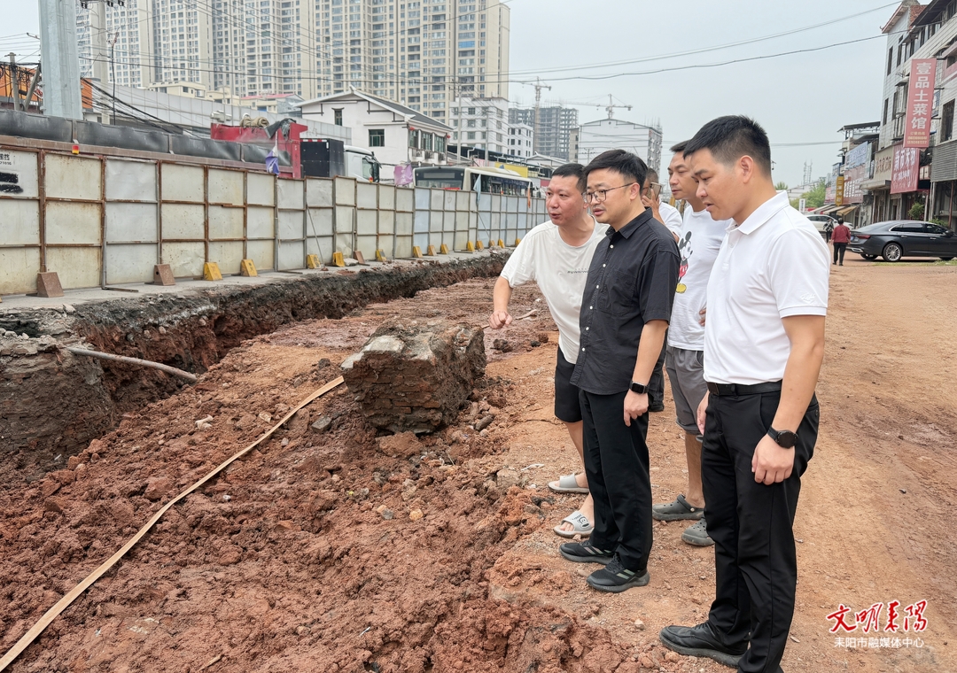 张润槐一线调度神农北路提质扩建项目建设
