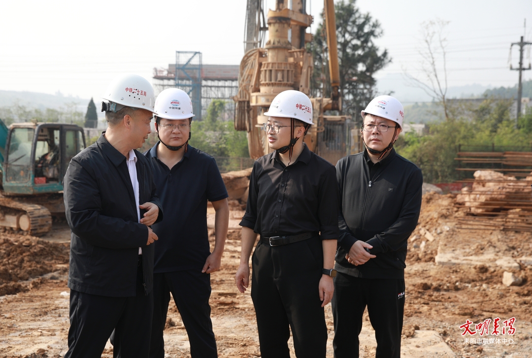 张润槐陈昌义一线督战G107耒阳段绕城公路项目建设